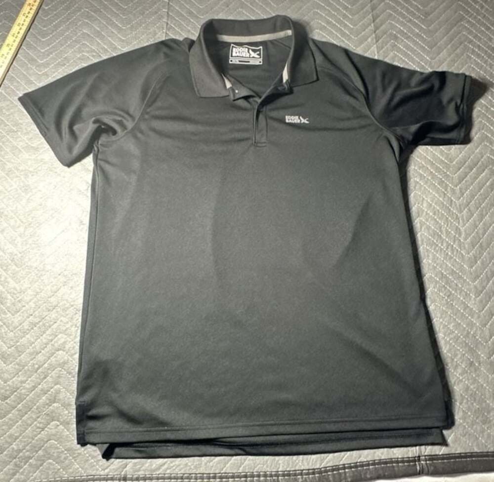 Eddie Bauer Performance Polo Shirt Men's Size TL Tall Large Black